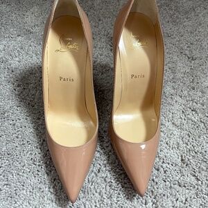 Christian Louboutin Pigalle 100mm Patent Calf Leather Blush